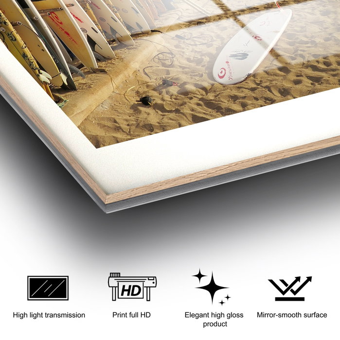 Wallity Cuadro Decorativo de Vidrio Templado Multicolor 30 x 45 cm